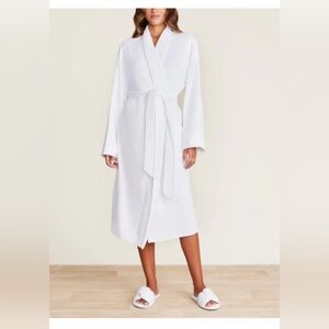 NWT Barefoot Dreams Sea Salt Robe White Beach S/M terry beach towel